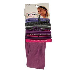 Scunci Summer Chic Elastic Hair Ties Ponytail Holders‎ & Headband 14pc 52922-P